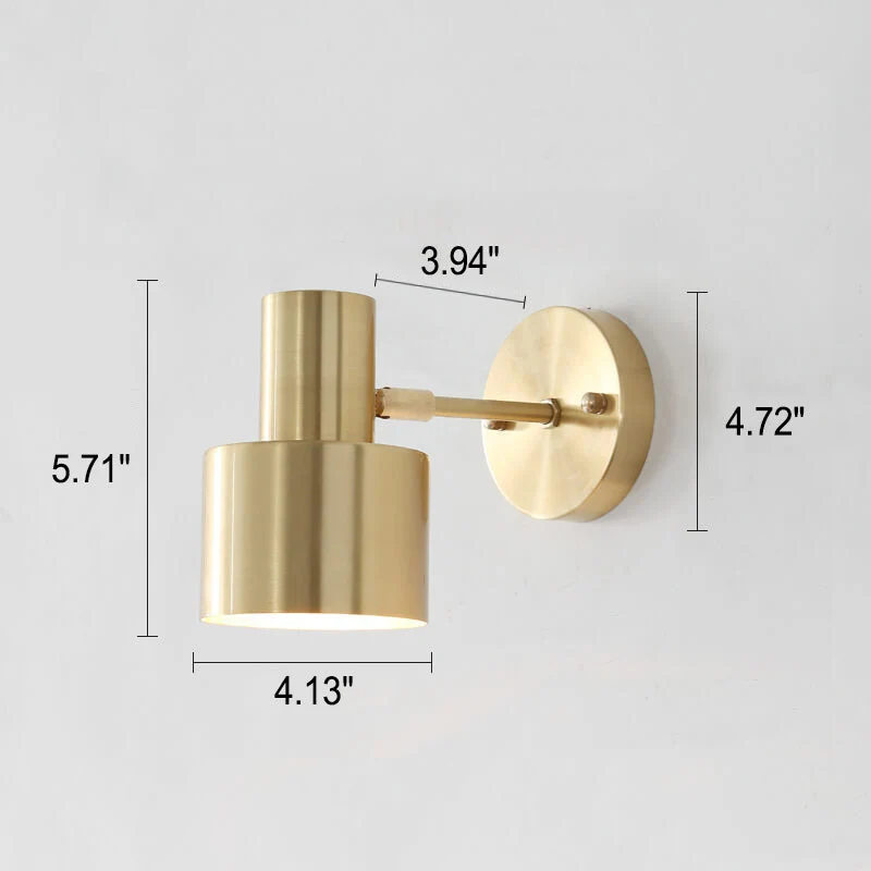 Moderne minimalistische gouden metalen wandlamp - Image 6