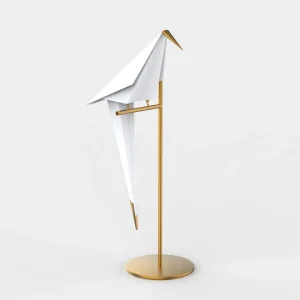 ArtiGloed - Moderne Gouden Tafellamp met Geometrisch Patroon