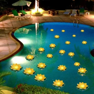 SolarLily - Decoratieve Lotusvormige Zonne-LED Lantaarns in 3 Kleuren