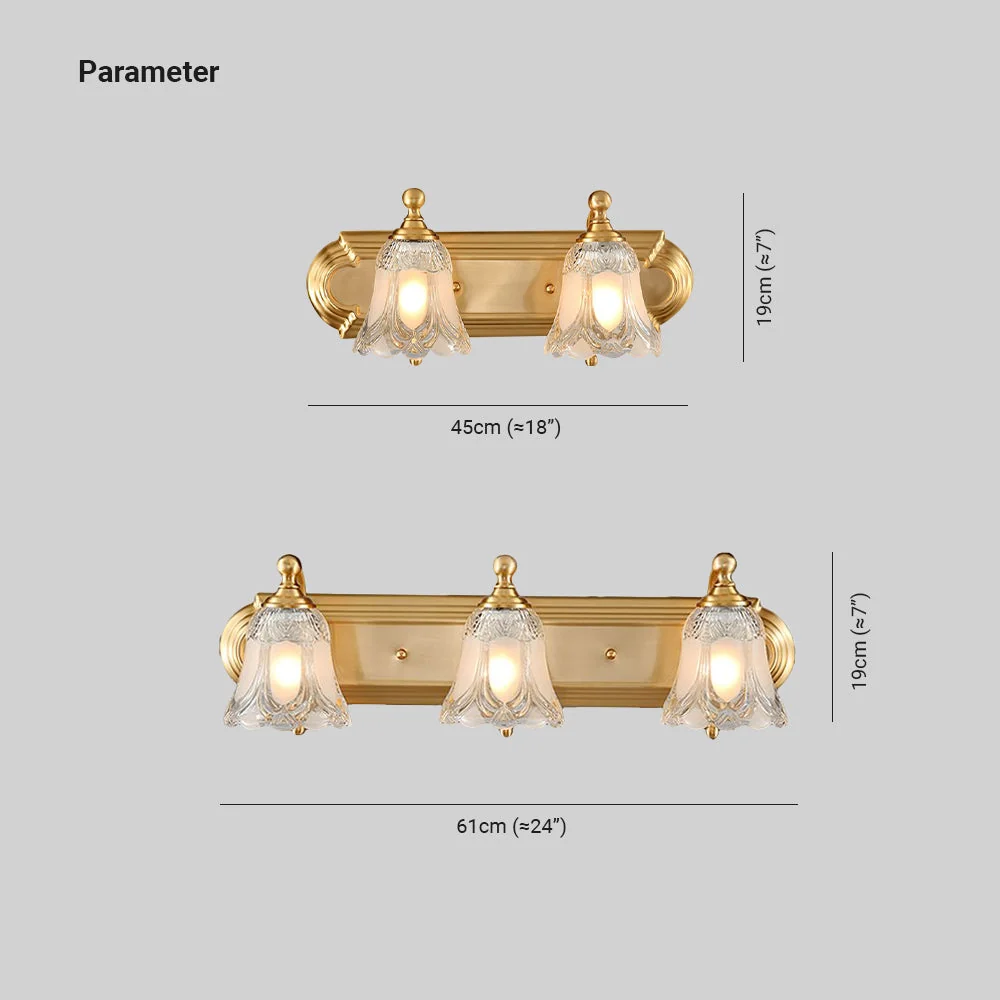 Moderne LED Bloem Wandleuchte Goud Badkamer Metaal & Kristal - Image 3