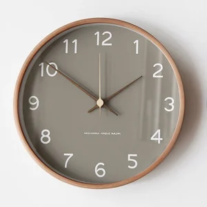 Analoge Wanddecoratie Houten Klok voor Thuis