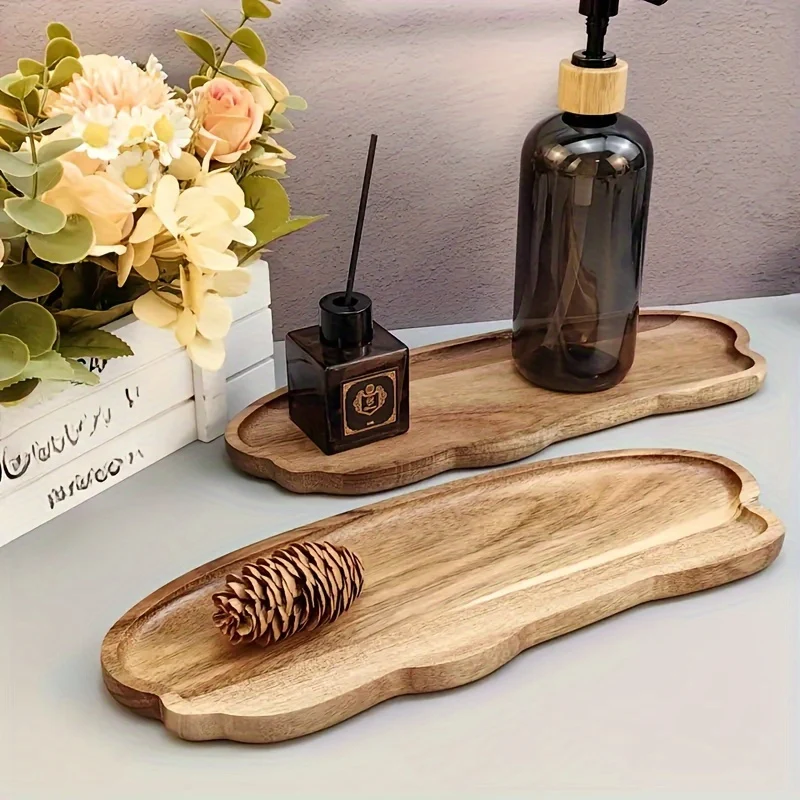 HoutenServeer - Acaciahouten Dienblad voor Eten & Decor | Uniek Ontwerp - Image 2