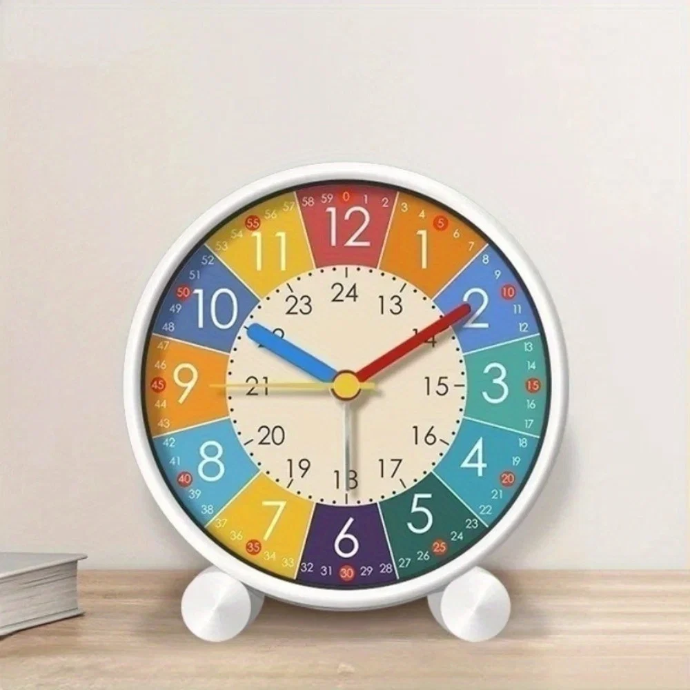 RainbowClock - Stille Regenboog Wekker met Kleurrijke Cijfers - Image 2