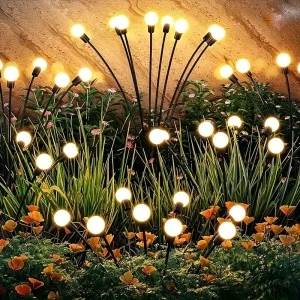 SolarFirefly - LED Tuindecoratie Vuurvlieg Lichtjes, Waterdichte Buitenverlichting