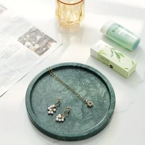 MarbleTray - Ronde Marmeren Dienblad 8 Inch | Gepolijst voor Decor & Opslag