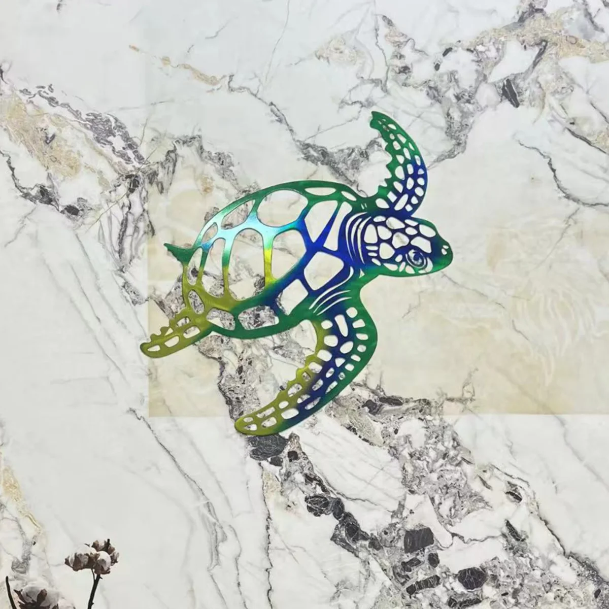 Metalen Zeeschildpad Muurdecoratie - Image 8