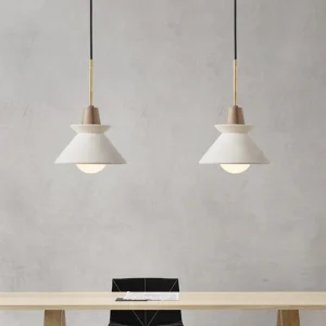 Sierlijke Betonnen Plafondlamp voor de Eetkamer