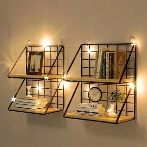IronRack - Metalen Zwevende Plank - Hangend Opbergrek voor Badkamer en Woonkamer