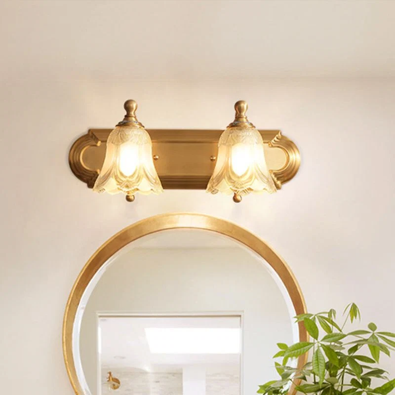 Moderne LED Bloem Wandleuchte Goud Badkamer Metaal & Kristal - Image 6