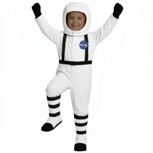 Halloween Costume Astronauta Bambino Completo Spaziale Carnevale