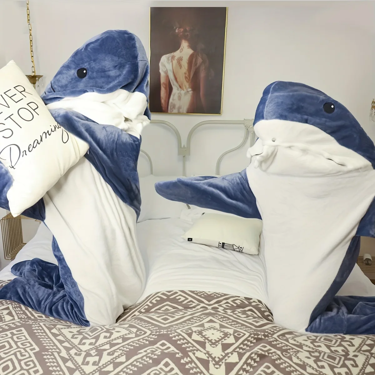 Shark Deken - Draagbare Haaienslaapzak voor Jongens en Meisjes - Perfect Cadeau - Image 8