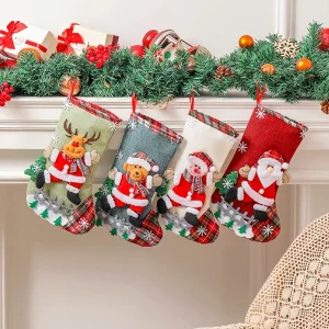 FestiveSocks - 4 Stuks Kerstsok Set