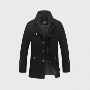 Herenjas Klassieke Wollen Peacoat Winter Herfst