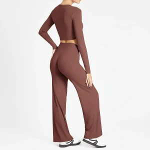 High Waist Flared Leggings Vrouwen Comfortabel Ademend