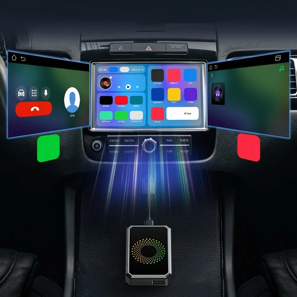 USB Draadloze Carplay Adapter Auto Multimedia Streaming Box - Image 4
