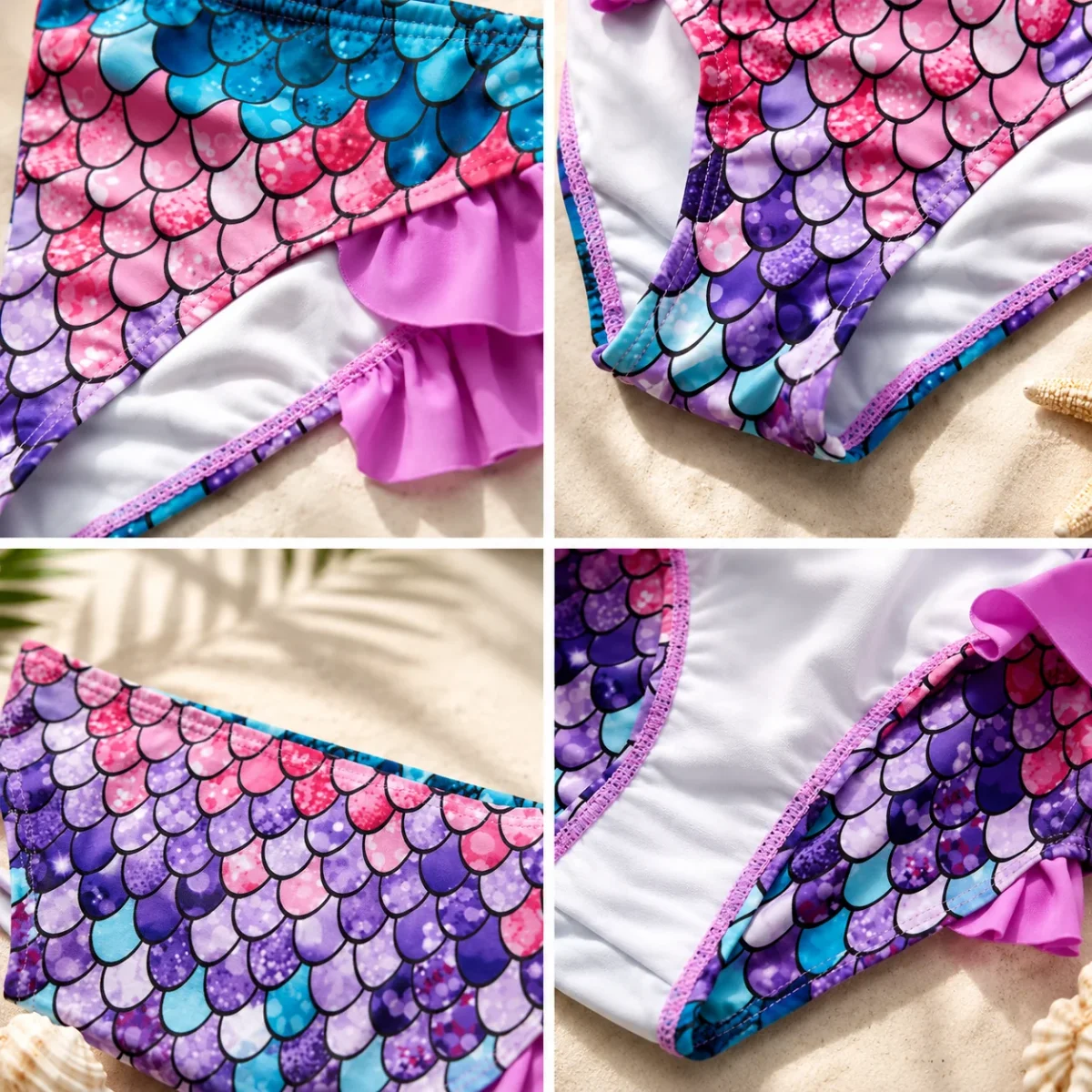 Costume Da Bagno Bambina Bikini Due Pezzi Volant - Image 6