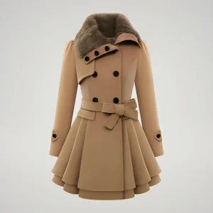 Dames Winterjas Lange Jas Capuchon Warme Voering Knopen