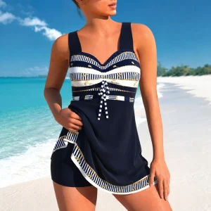 Donna Costume Da Bagno Tankini Laccio | Costume Mare