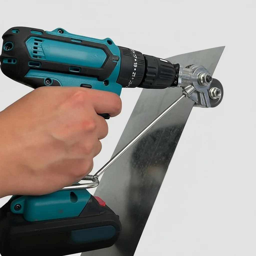 Metaal Gereedschap Nibbler Opzetstuk Precisie Snijden Boormachine - Image 2