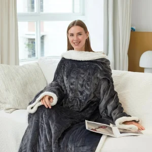 Elektrische Deken Verwarmd Sherpa Fleece Draagbare Warmtedeken
