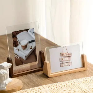 Fotolijst Tafel Acryl Massief Hout U Vorm Modern