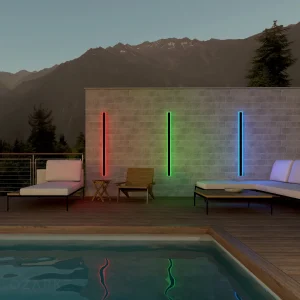 Groots RGB Lineaire Minimalistische Buitenmuurlamp