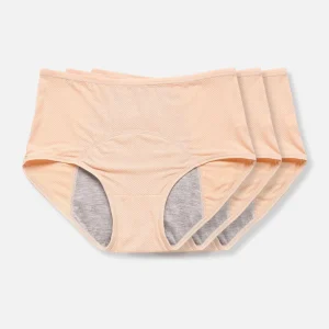 Ondergoed Dames Comfort Katoen Lekvrij Menstruatie Slip