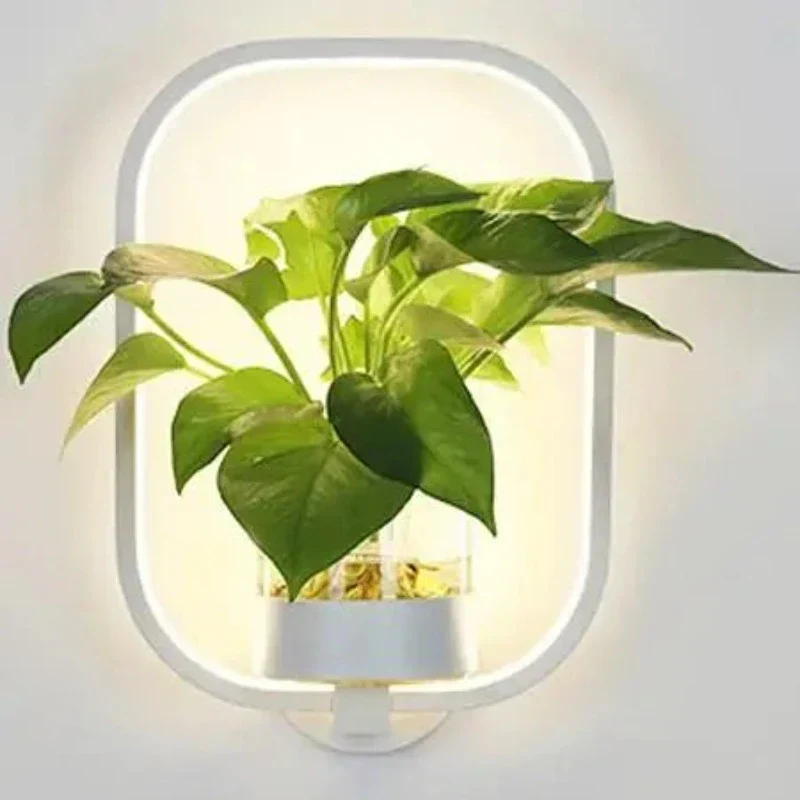 NatureGlow - LED Wandlamp met Geïntegreerde Plant voor Binnenruimtes - Image 8