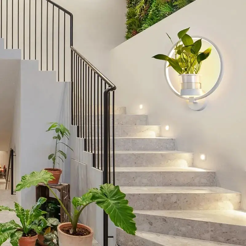 NatureGlow - LED Wandlamp met Geïntegreerde Plant voor Binnenruimtes - Image 2