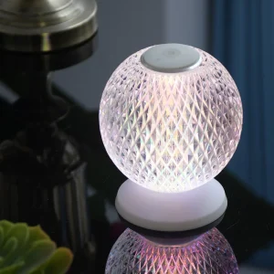 LumiCrystal - Draadloze Kristallen Tafellamp | Dimbare LED Verlichting voor Stijlvolle Kamers