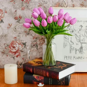 Moederdag Cadeau Mama Kunst Tulpen Boeket Tafel Decoratie