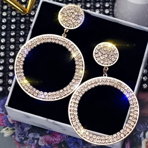 Moederdag Cadeau Oorbellen Dames Hangers Rond Geometrisch