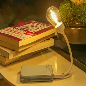 FlexiGlow - USB LED Draaibare Nachtlamp – Flexibele Leeslamp voor Onderweg