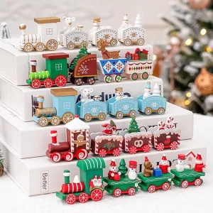 KerstExpress - Feestelijke Plastic Kersttrein voor Decoratie