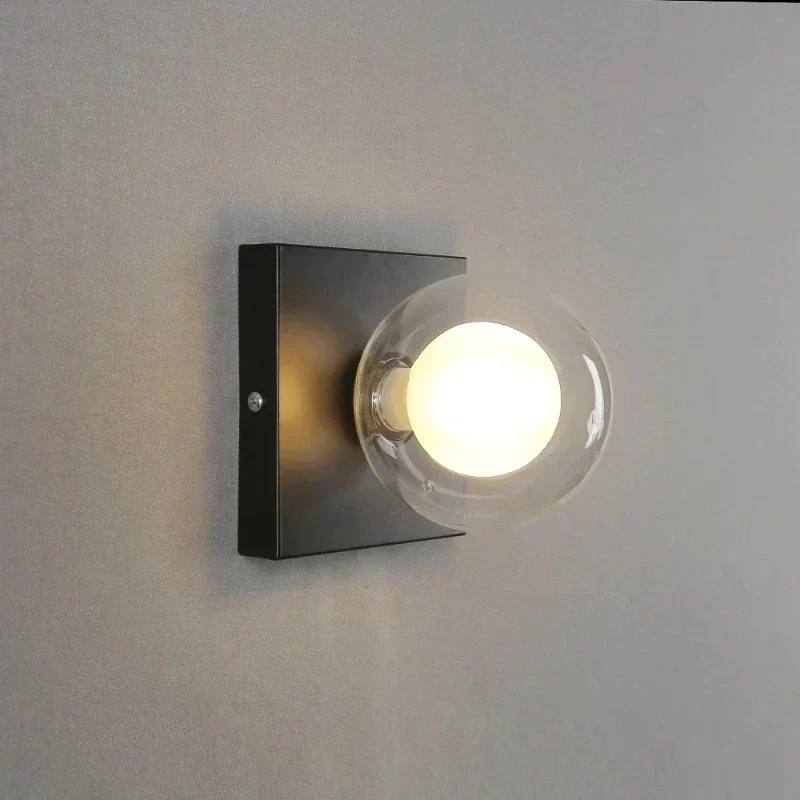 BrightSquare - LED Wandlamp met Glazen Bol – Vierkante Wandverlichting - Image 9
