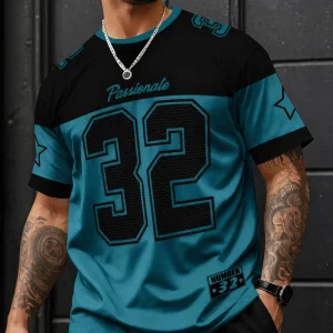Voetbalshirt WK Voetbal Jersey Heren Sport Print Casual