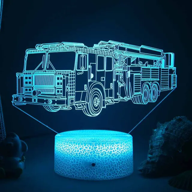 Lumi3D - LED Nachtlamp met 3D Illusie voor de Kinderkamer, USB Oplaadbaar - Image 2