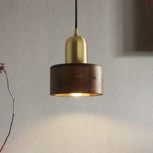 Hanglamp Houten Lamp Eiken Koper Modern
