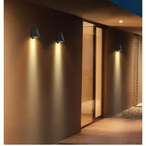 LumiGlow - Moderne Aluminium LED Wandlamp voor Buiten, Weerbestendig & Energiezuinig