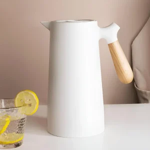Geïsoleerde Kan Houten Handvat Thermische Koffie Theepot