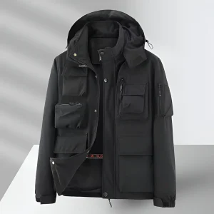 Winterjas Heren Parka Winddicht Waterdicht Regular Fit