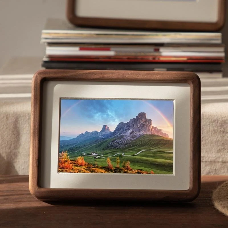 Rechthoekige Houten Notenbruine Beukenhouten Fotolijsten - Image 2