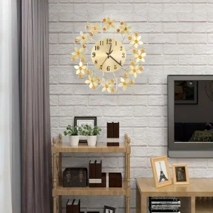 EleganceClock - Stille Decoratieve Muurklok 14-Inch
