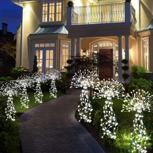 SolarBloom - Vuurwerk Zonne-energie Tuinlamp met 8 Verlichtingsmodi