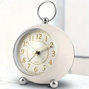 RetroTime - Geluidloze Analoge Wekker met Nachtlicht