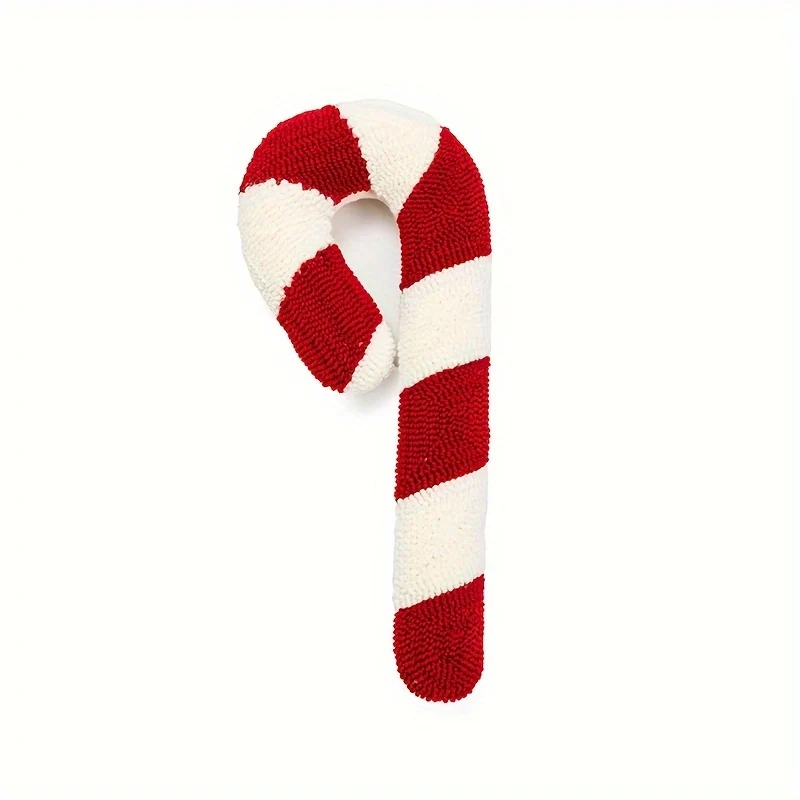 CandyCaneKussen - Vintage Kerstkussen, Handwasbaar, Polyester Vulling - Image 7