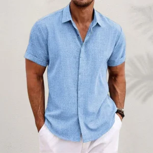 Camicia Casual Classica Maniche Corte