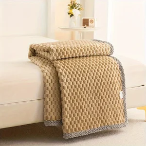 Luxe Gouden Schildpad Fleece Deken - Zachte Dubbelzijdige Fleece voor Bank, Bed en Reizen