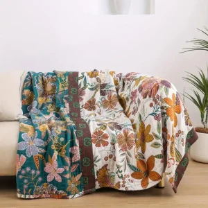 Coperta Floreale Decorativa Casa Accogliente