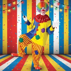 Costume Halloween Outfit Clown Festa Divertente